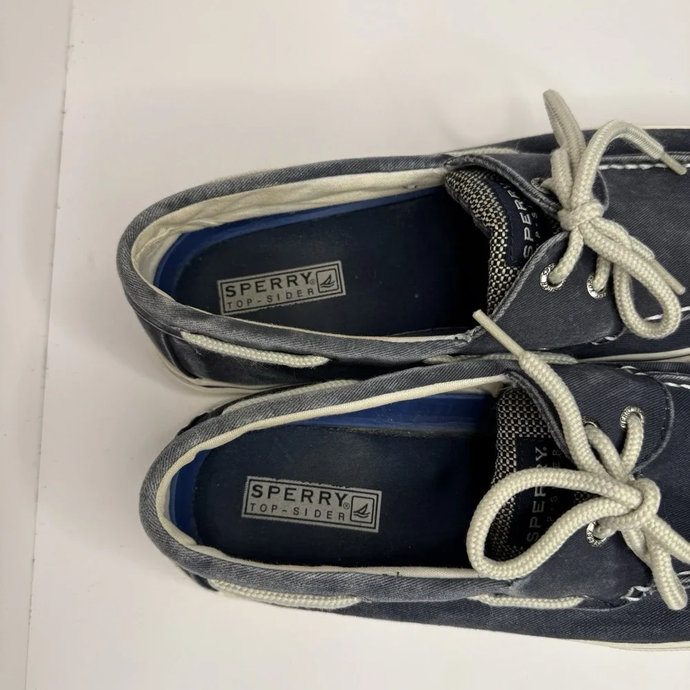 Men's These Are Sperry Top-Sider Boat Shoes Navy Blue Size 9.5